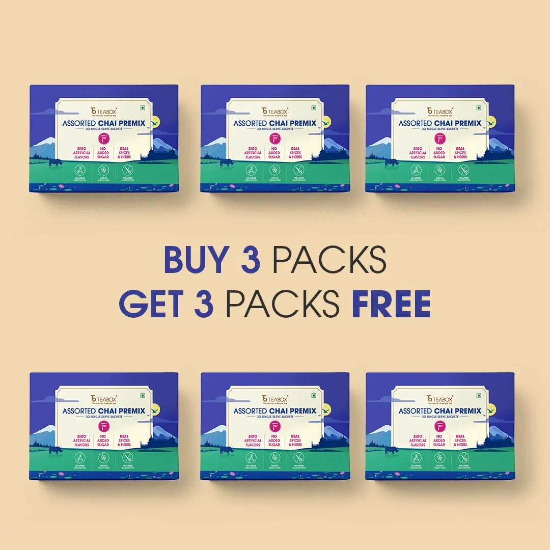 Teabox Assorted Chai Premix (Buy 3 Get 3 Free)