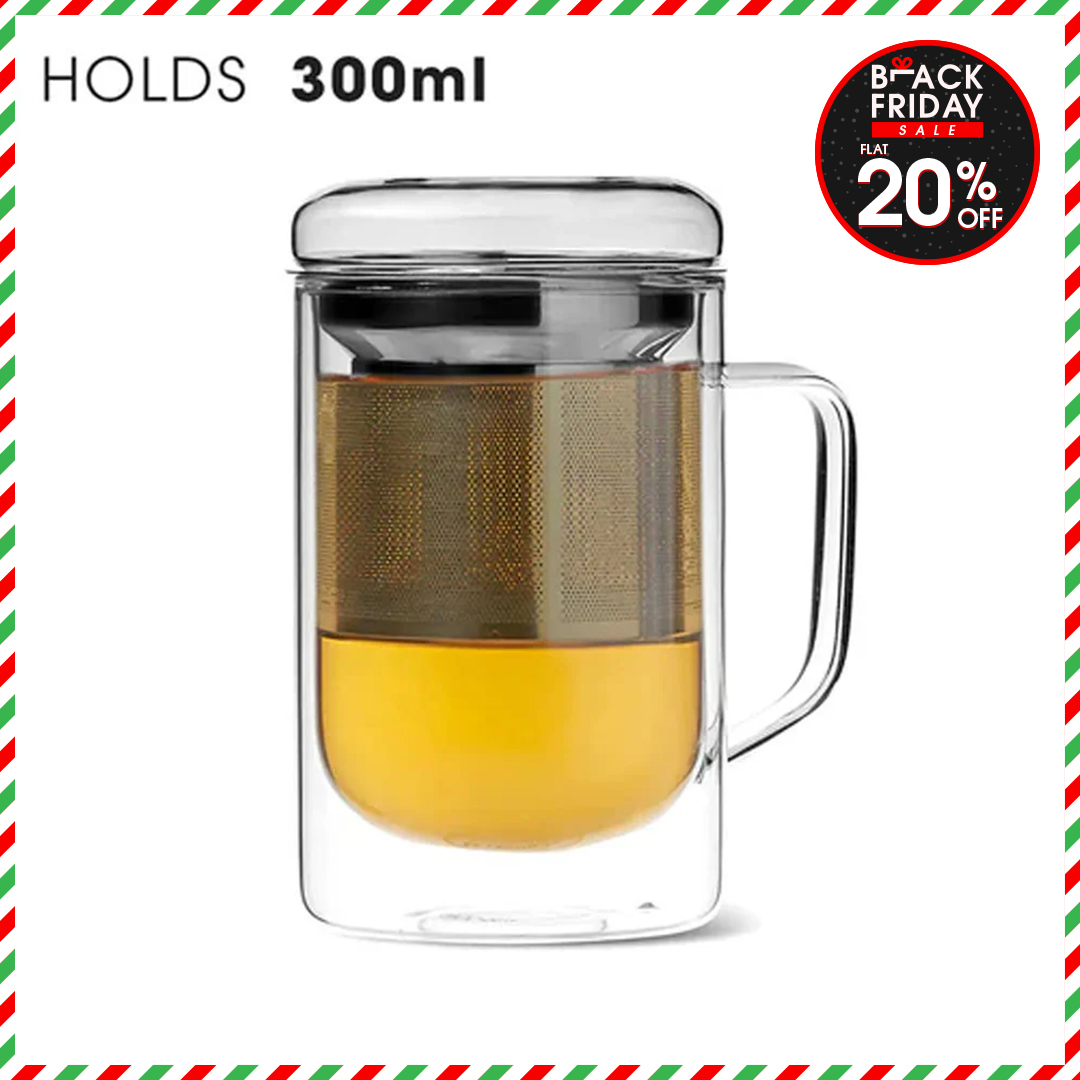 Seidel Glass Tea Mug with Infuser