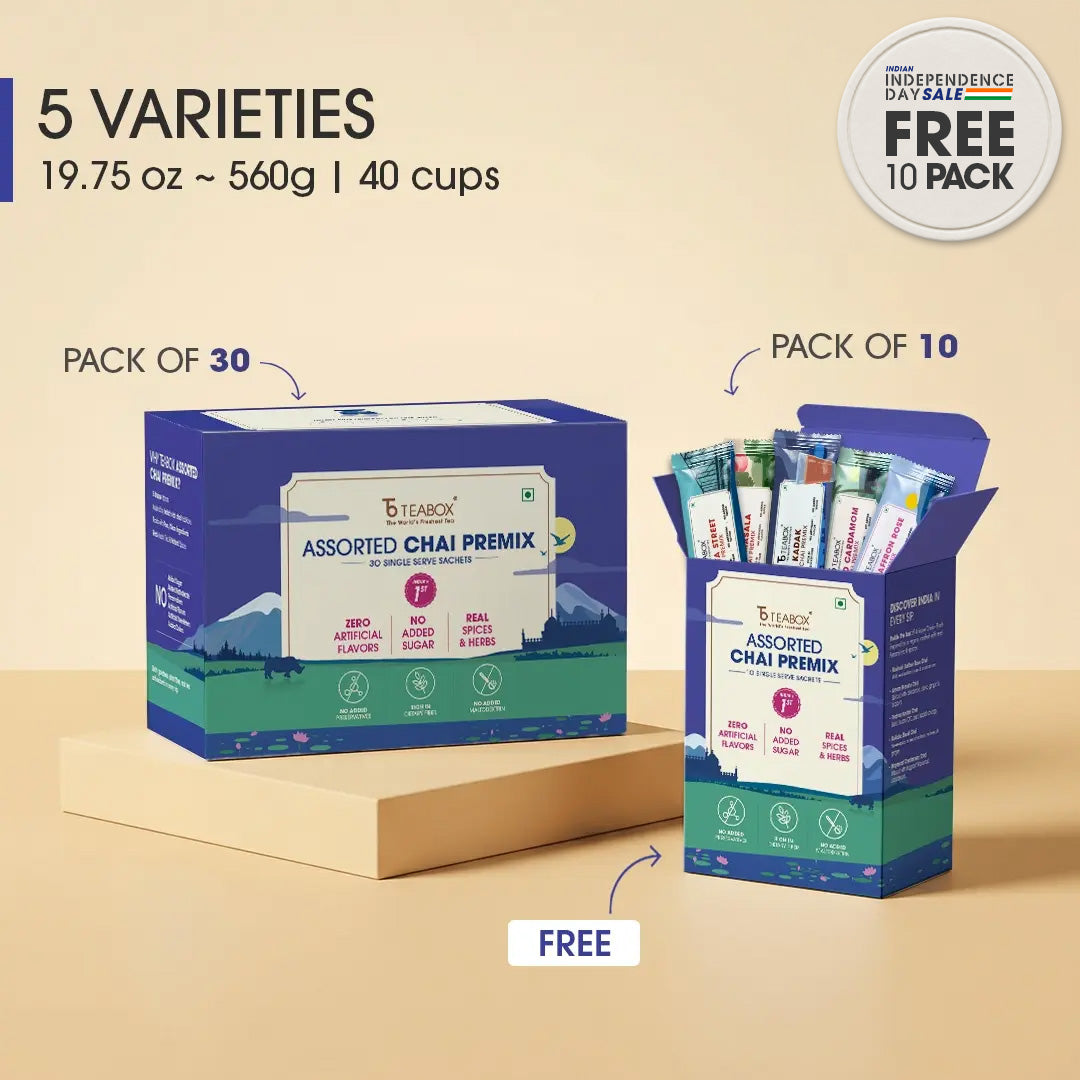 Instant Chai Latte Mix (Pack of 30 + 10 Free)