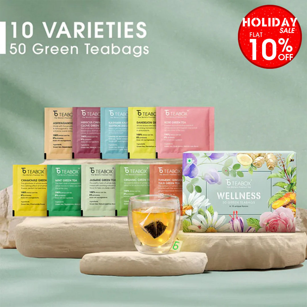 Wellness Green Teabag Sampler (50 Teabags)