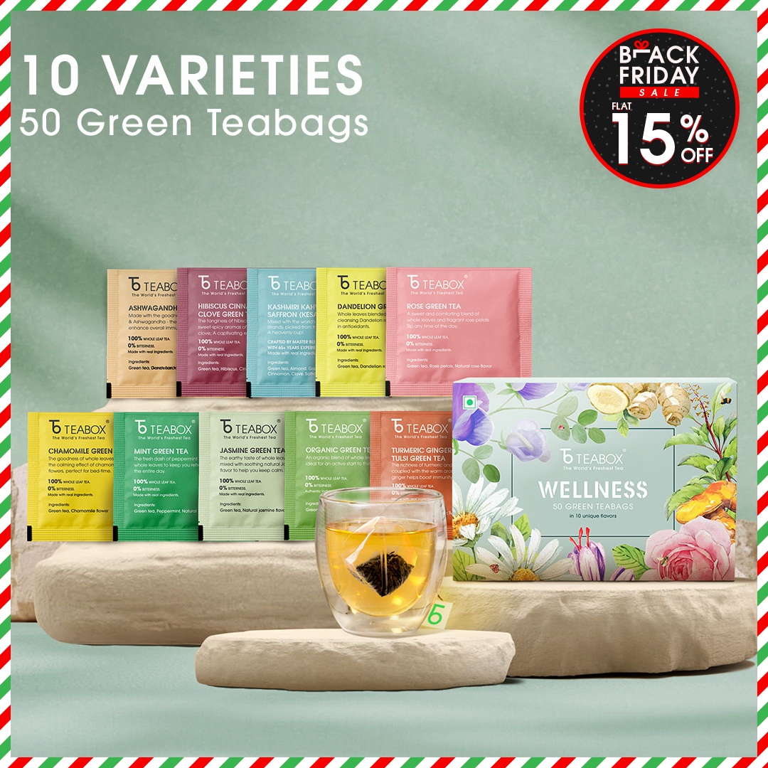 Wellness Green Teabag Sampler (50 Teabags)
